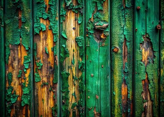 Poster - Urban Exploration Photography Featuring a Dark Green Wood Texture Background, Ideal for Nature-Inspired Designs, and Organic Themes in Various Creative Projects