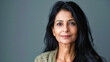 © Shivani - senior indian woman long hair on isolated background