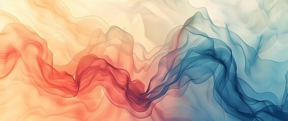 Fototapete - Abstract Art with Wavy Lines and Swirls
