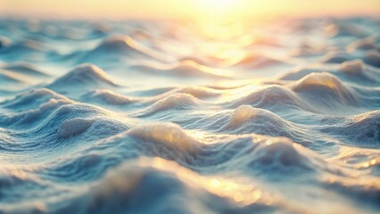Poster - White Textured Background with Waves in Motion for Graphic Design and Creation, Clear Ambiance for Artistic Projects and Visual Aesthetics