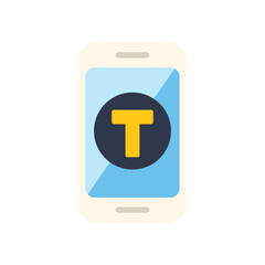 Fototapete - Smartphone is displaying a translation app, symbolizing global communication and language learning