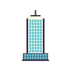 Poster - contemporary skyscraper reaching for the sky, showcasing the sleek design of modern architecture