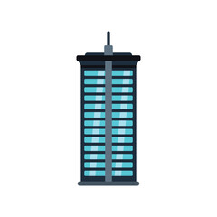 Poster - contemporary skyscraper standing tall, showcasing modern architecture and urban development