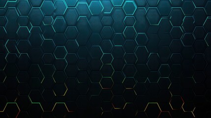 Poster - Abstract technology or medical background with a hexagon pattern. Concepts and ideas related to healthcare technology, medical innovation, health, science, and research.