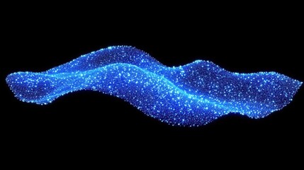 Poster - Abstract background with data technology imagery. Lines and dots forming connections on a dark surface. 3D rendered in 4K.