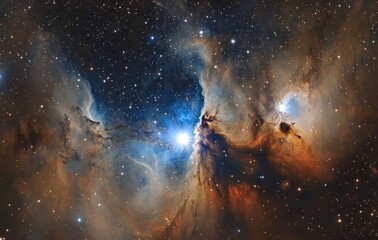 Wall Mural - Stars and nebulae in the outer space, constellation galaxy in the cosmos, background of the Universe.