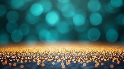 Poster - Futuristic Digital Matrix Background with Glowing Pixel Effects and Soft Focus Bokeh Lights in Vibrant Colors