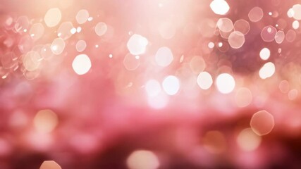 Poster - Blurred pink lights bokeh background. Defocused blurry backdrop. Valentine's Day celebration. Abstract romantic design. Love and romance concept