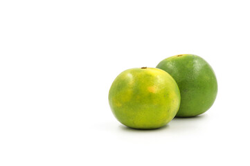 Poster - An orange on a white background. High vitamin C.