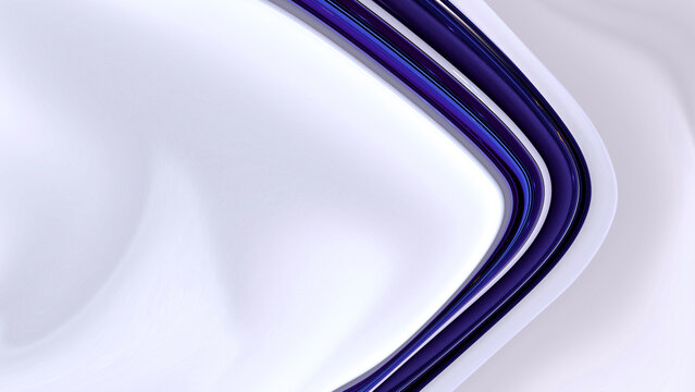 3d rendering of blue glass design over white background
