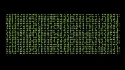 Poster - Digital binary code overlay with dark background