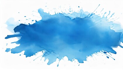 Poster - Dynamic Blue Ink Splash. Abstract Expressionism Highlighting Fluid Creativity, Ideal for Art Branding, Design Themes, or Educational Illustrations on Color Dynamics and Fluid Movement