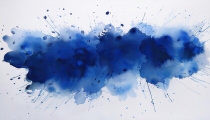 Poster - Explosive Aesthetics. Vibrant Blue Abstract Ink Splash Representing Creativity, Freedom, and Dynamic Expression in Modern Art with Applications in Digital Design and Home Decor Concepts
