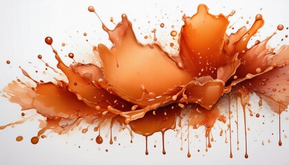 Poster - Dynamic Explosion of Vivid Orange Splash Capturing the Essence of Energy, Creativity, and Abstract Fluid Art. Perfect for Conceptual Advertising, Beverage Campaigns, or Modern Design Inspiration