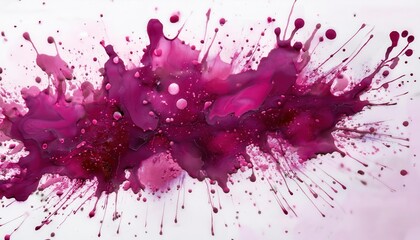 Poster - Vivid Magenta Ink Splash Artwork. Bold and Expressive Abstract Design Perfect for Creative Branding, Modern Art Projects, Dynamic Digital Backgrounds, and Contemporary Visual Storytelling