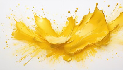 Poster - Vivid Burst of Yellow Paint Exploding with Energy. Dynamic Expression of Creativity and Artistry Showcasing Abstract Motion and Vibrancy, Perfect for Design Inspiration or Marketing Campaigns