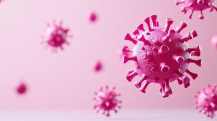 Poster - microscopic view of the coronavirus pandemic a scientific and medical