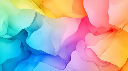Poster - Vibrant Artistic Rendition of Abstract Floral Patterns in Colorful Soft Blends and Fluid Shapes Capturing Nature’s Essence and Beauty