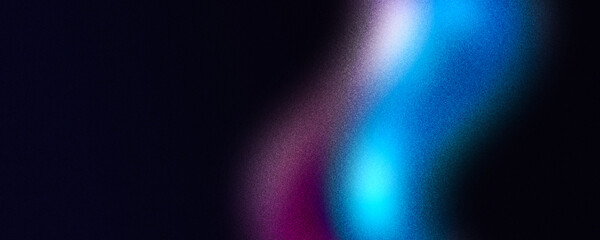 Wall Mural - Dark wave cyan pink abstract grainy background