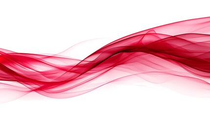 Poster - Abstract Red and Black Composition Featuring Flowing Lines and Waves with Soft Gradients and a Modern Aesthetic for Artistic and Design Applications