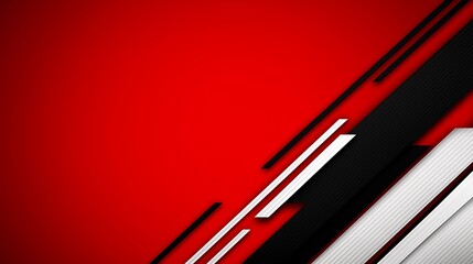 Poster - Exploration of Negative Space: Dynamic Composition Featuring Striking Red and Black Lines with Subtle Textures for Modern Design Contexts