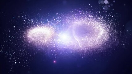 Wall Mural - cosmic collision: a mesmerizing swirl of light and cosmic dust, depicting a celestial event of galac