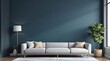 © Sk siam - Modern Living Room with Stylish Sofa and Indoor Plant. Generator AI