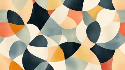 Poster - A vibrant and abstract design featuring colorful shapes and fluid forms, perfect for backgrounds, wallpapers, or artistic projects.