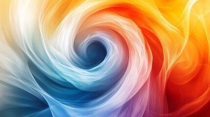 Poster - A vibrant swirl of colors, blending warm and cool tones, creating a mesmerizing abstract design perfect for backgrounds and artistic projects.