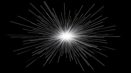 Poster - An explosion of light bursting outward, creating a dynamic and energetic visual effect. Perfect for backgrounds, designs, or abstract art projects.