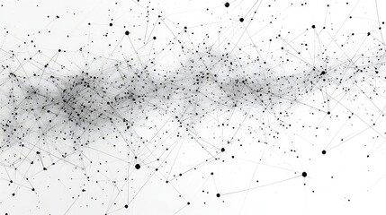 Poster - An abstract network of interconnected nodes and lines, representing data flow and digital connections in a modern environment.