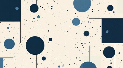 Poster - Abstract design featuring geometric shapes in shades of blue, perfect for modern backgrounds, wallpapers, and artistic projects showcasing creativity.