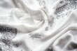 © Hafiz - Blank white bandana folded with cotton texture visible, captured using macro lens on soft box lighting, with copy space