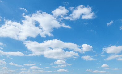 Wall Mural - the sky is blue and clear with a few clouds scattered throughout