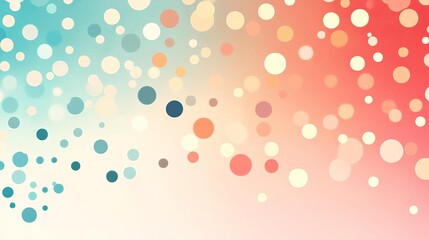 Poster - A vibrant and abstract background featuring colorful dots in various sizes, creating a dynamic visual effect for use in design and artistic projects.