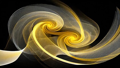 Poster - Harmonious abstract patterns featuring intricate swirling shapes, beautifully designed with flowing curves and vibrant accents, isolated on a transparent background for versatile creative