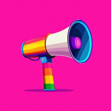 Equality advocacy event pride colors graphic design vibrant environment allyship concept