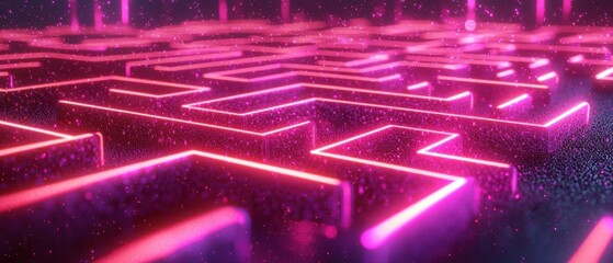 Poster - Exploring the motion of particles creating pathways in a labyrinth of complex structures and systems