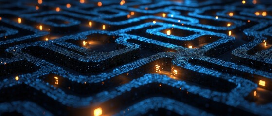 Poster - Exploring the motion of particles creating pathways in a labyrinth of nature a scientific perspective