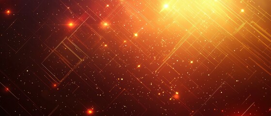 Poster - Dynamic aifocused background with layered lines an artistic exploration of technology in a digital environment