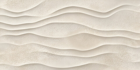 Poster - Creamy Wave Texture: Abstract background with soft, undulating waves in a creamy beige tone. Perfect for adding a touch of elegance and serenity to your designs.