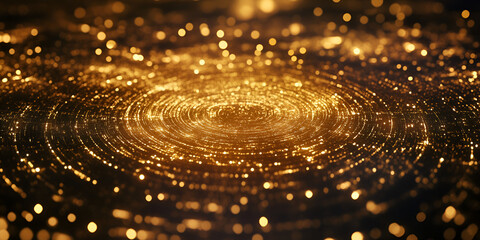 Poster - Golden Vortex of Light 