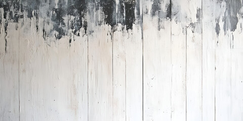 Poster - Abstract Grey and White Wooden Texture 