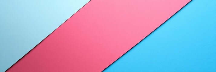 Wall Mural - Colorful abstract background with pink and blue strips on a soft gradient surface.