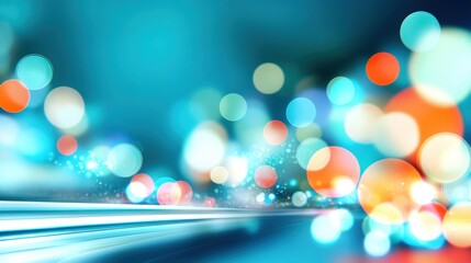 Wall Mural - Abstract bokeh background with colorful lights and blurred effect, ideal for modern design projects.