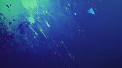 Aufkleber - Abstract, blue gradient background with light green and dark purple splashes of color
