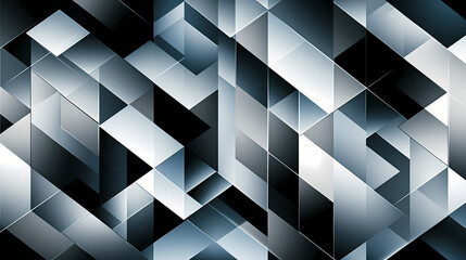 Wall Mural - modern abstract background with 3d geometric cube patterns. creative design with shadows and reflect
