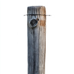 Wall Mural - Wooden Post Isolated