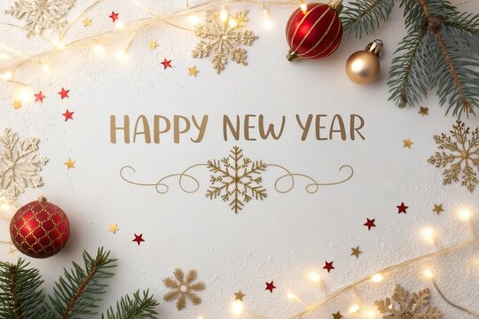 christmas background with christmas tree and balls Christmas and New Year papercut card. Santa Claus, moon and trees