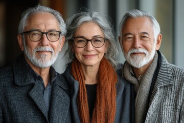 Poster - Senior professionals engaging in lifelong learning programs, emphasizing continuous growth,